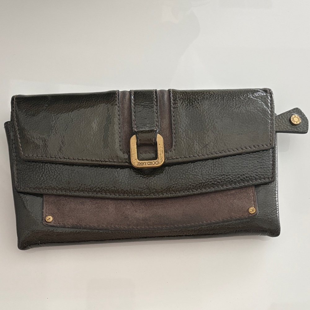 Jimmy Choo Grey Leather Wallet